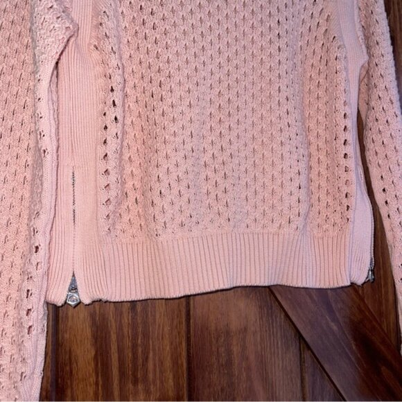 NWT Varley Pink Rose Smoke Hains Knit Crew Small - Picture 4 of 6